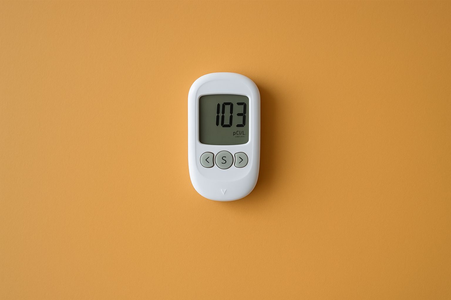 Radonmätare i ett rum, indikerar radonmätning i bostadsmiljö.